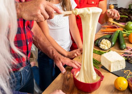 Aligot sur la table