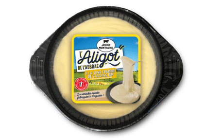 Barquette d'Aligot de l'Aubrac à la Tome fraîche de l'Aubrac IGP